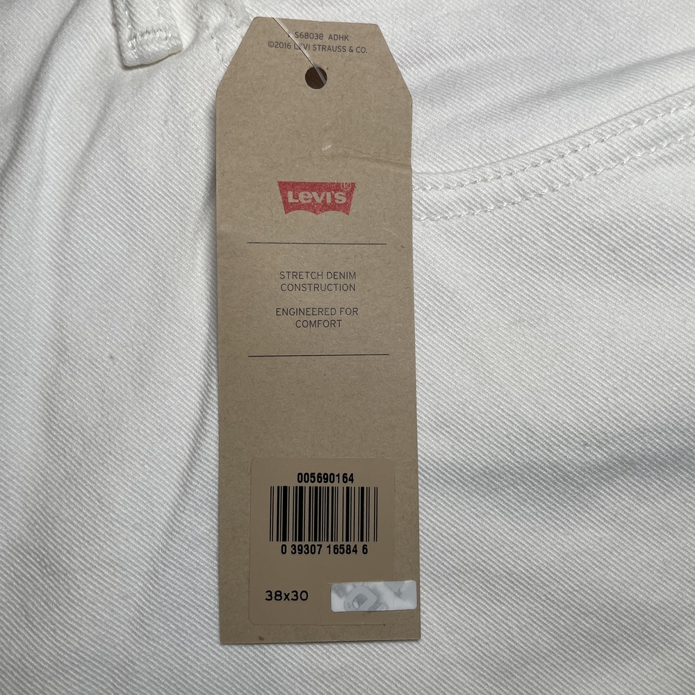 Levi Strauss & Co. 569 Loose Straight White Jeans 38x30 - Picture 7 of 10
